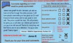 Comment Card