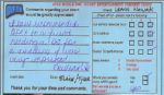 Comment Card