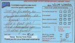 Comment Card