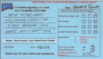 Comment Card